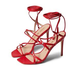 NWOB Stuart Weitzman Astrid 100 red heels pearls sz 7.5 $475